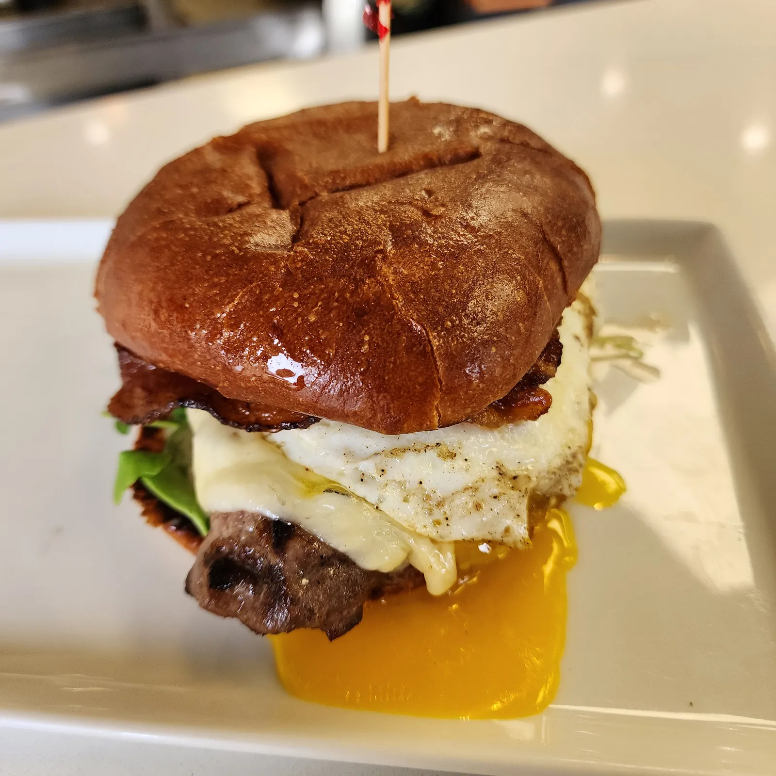 Filet Mignon & Egg breakfast sandwich at Cloud 9 Deli San Diego